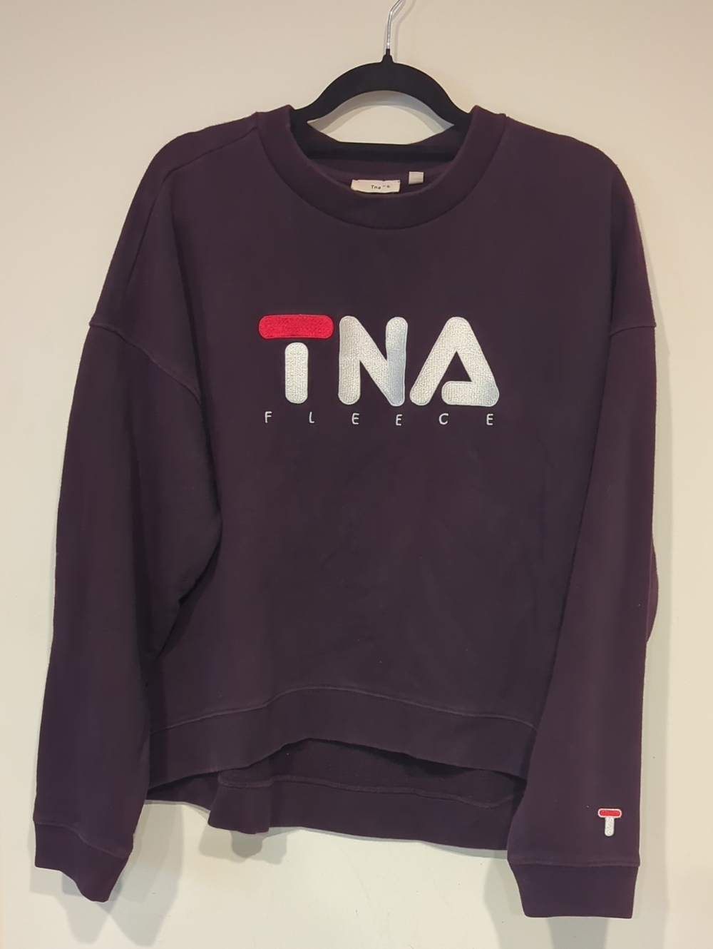 TNA Pullover Sweatshirt in Deep Purple